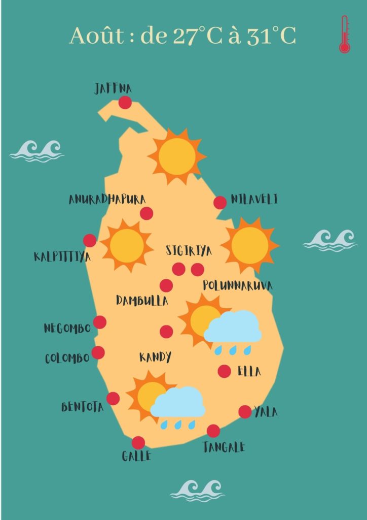 météo sri lanka aout