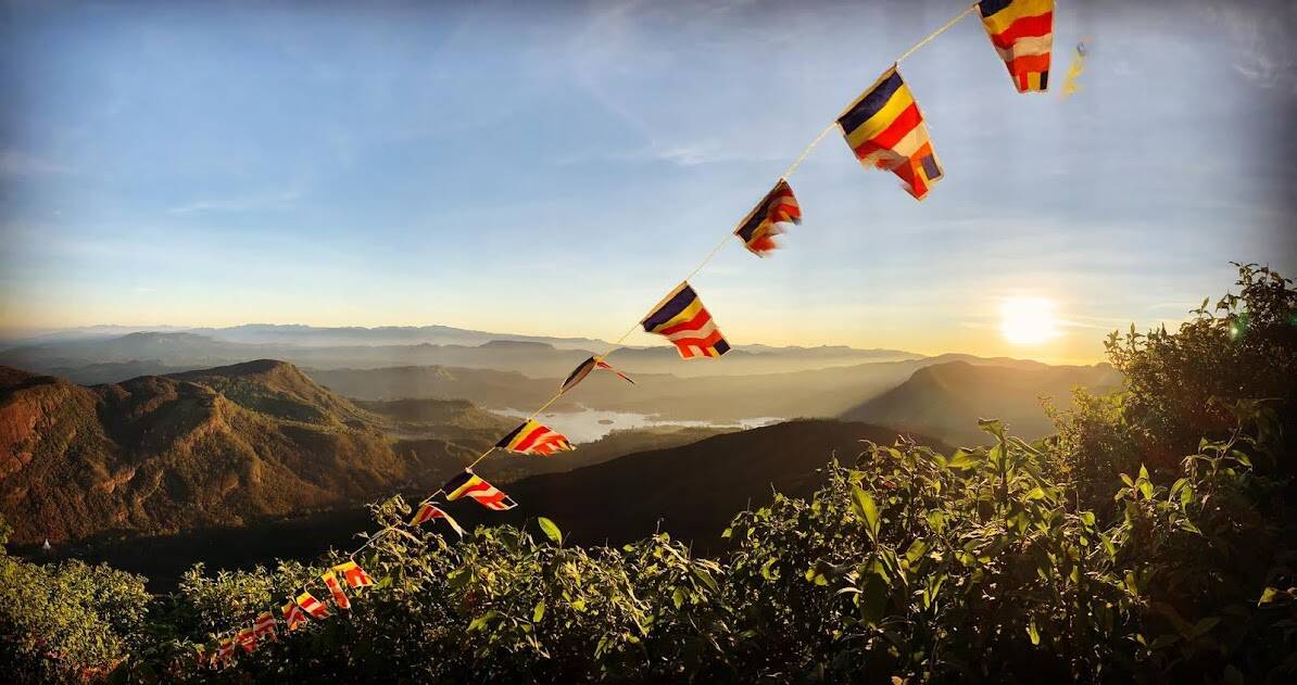 vue de Adam's Peak au Sri Lanka