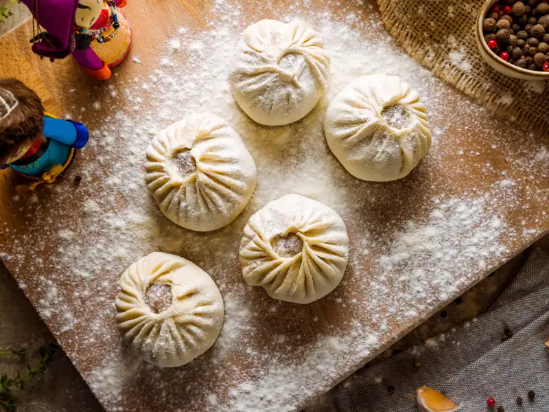 Fabrication de momo plat traditionnel Bhoutan Cour de cuisine