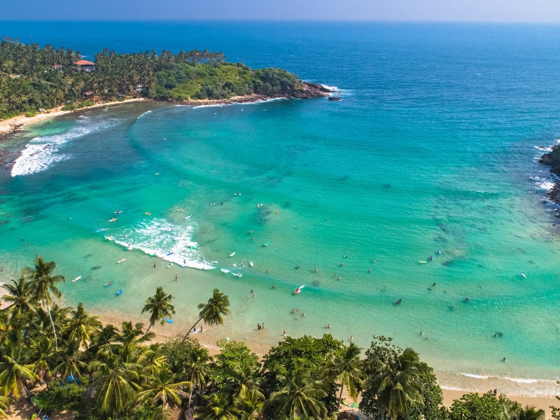 baie surfeurs plage spot sri lanka itinéraire